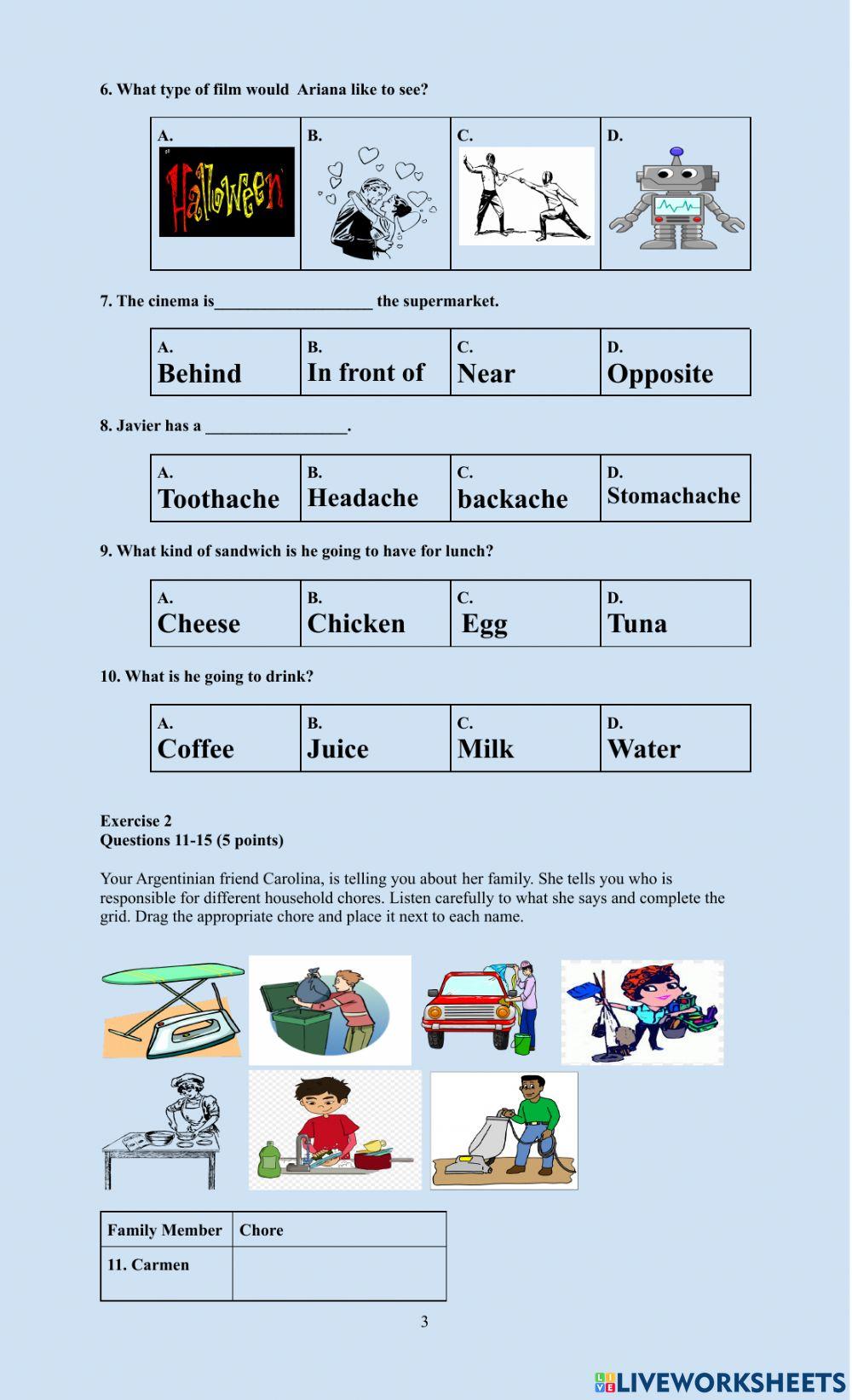 Grade 12 Listening Exam