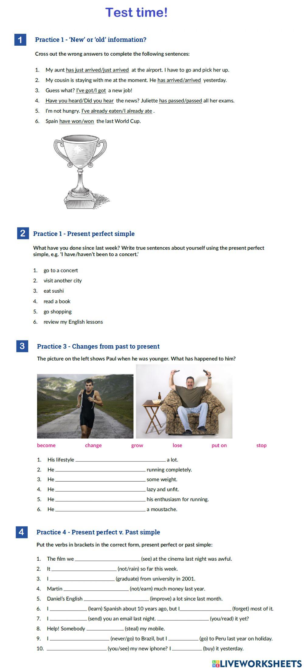 Present perfect vs past simple