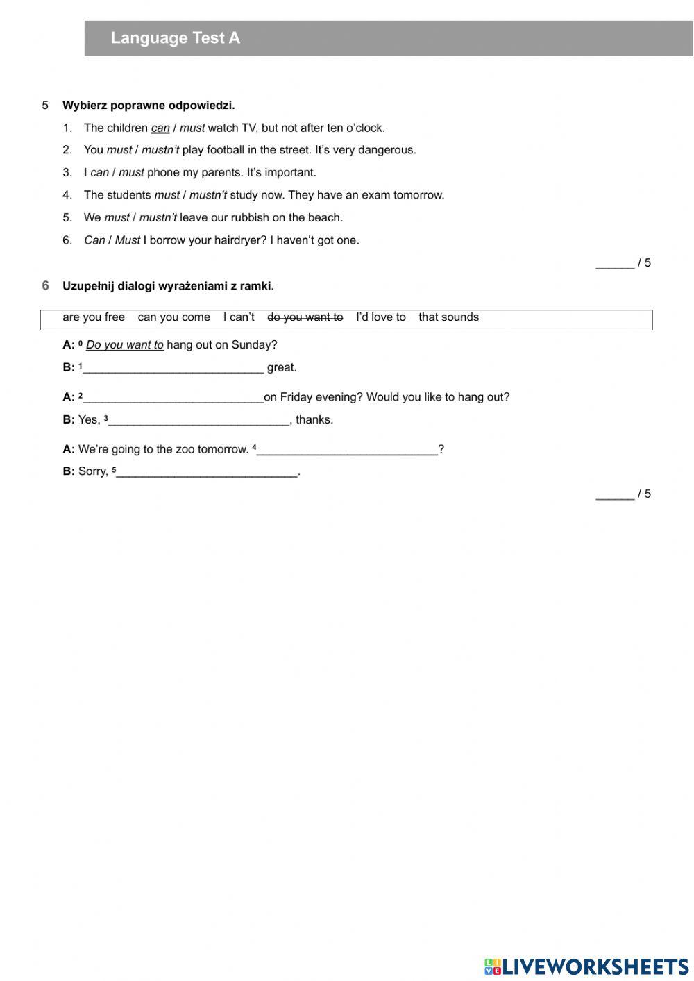 6557697 | English Class a2 unit 7 | karolinab