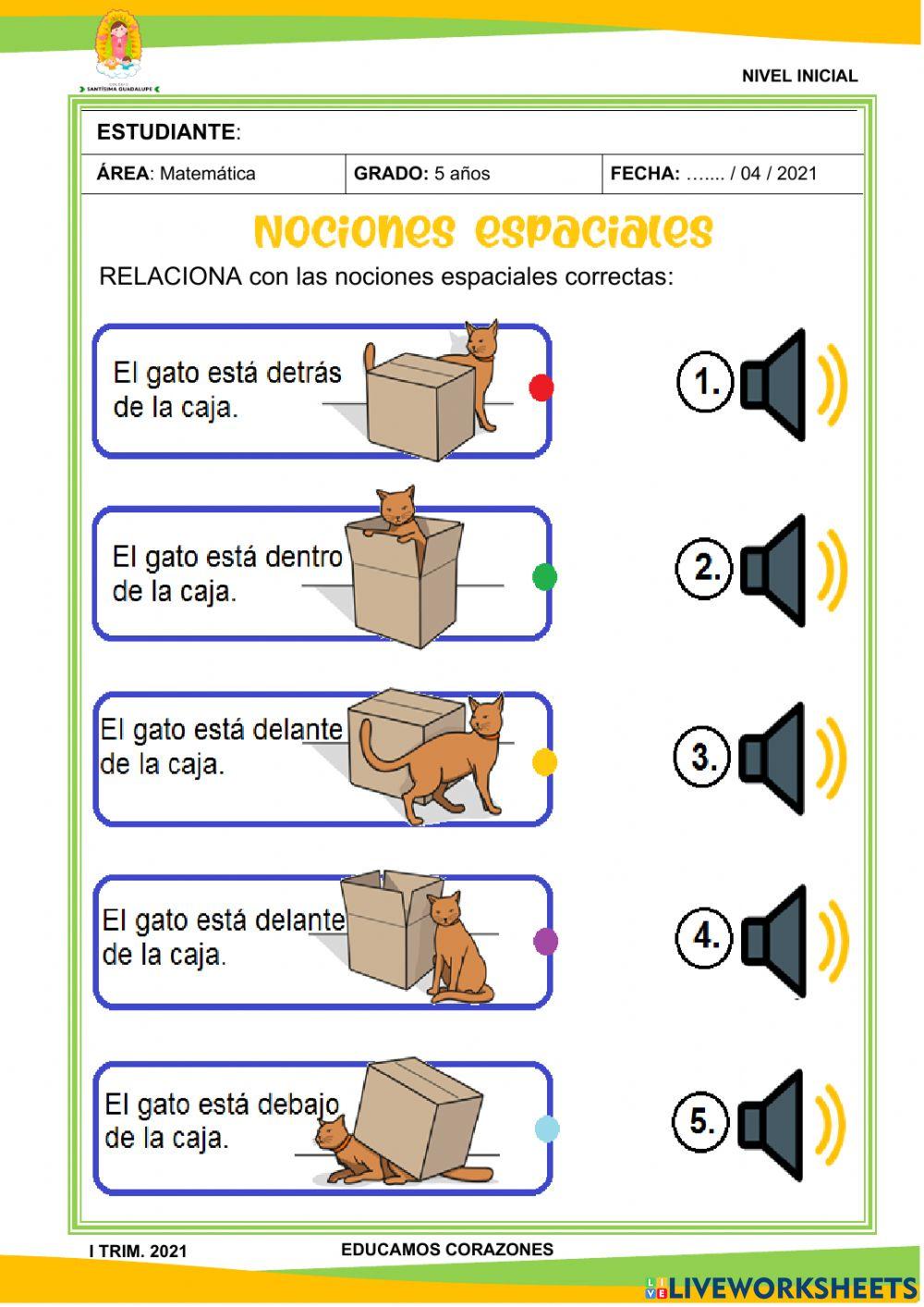 Nociones espaciales