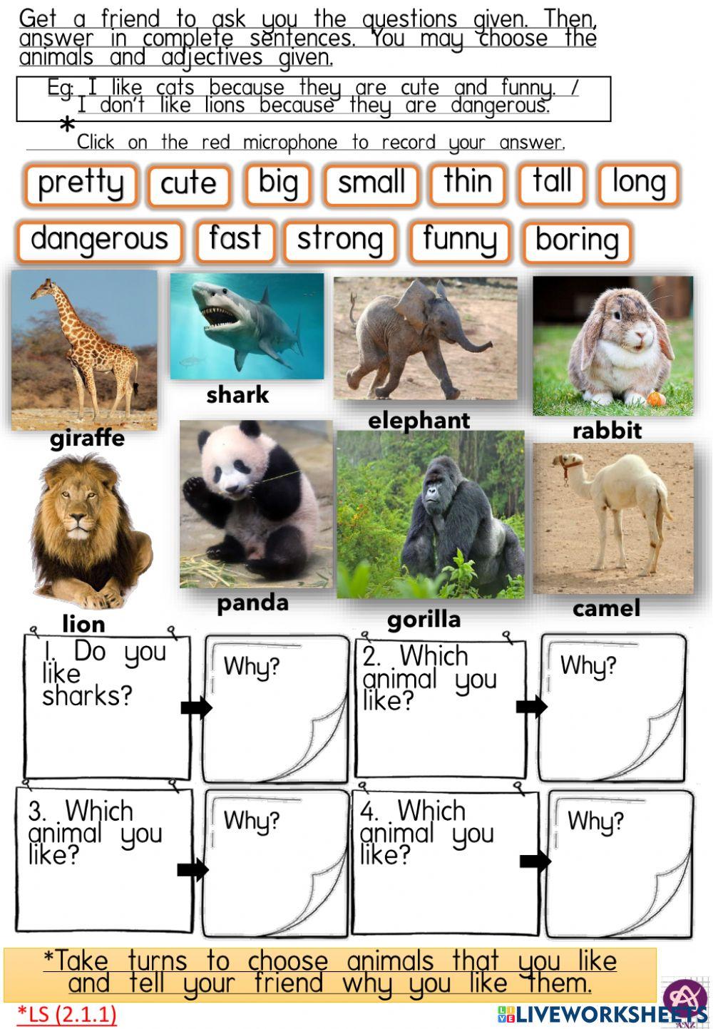 Get smart plus 4: module 8: AMAZING ANIMALS : speaking