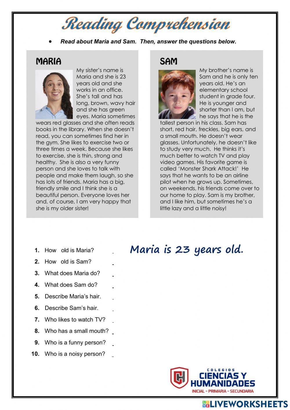 Relative pronouns reading