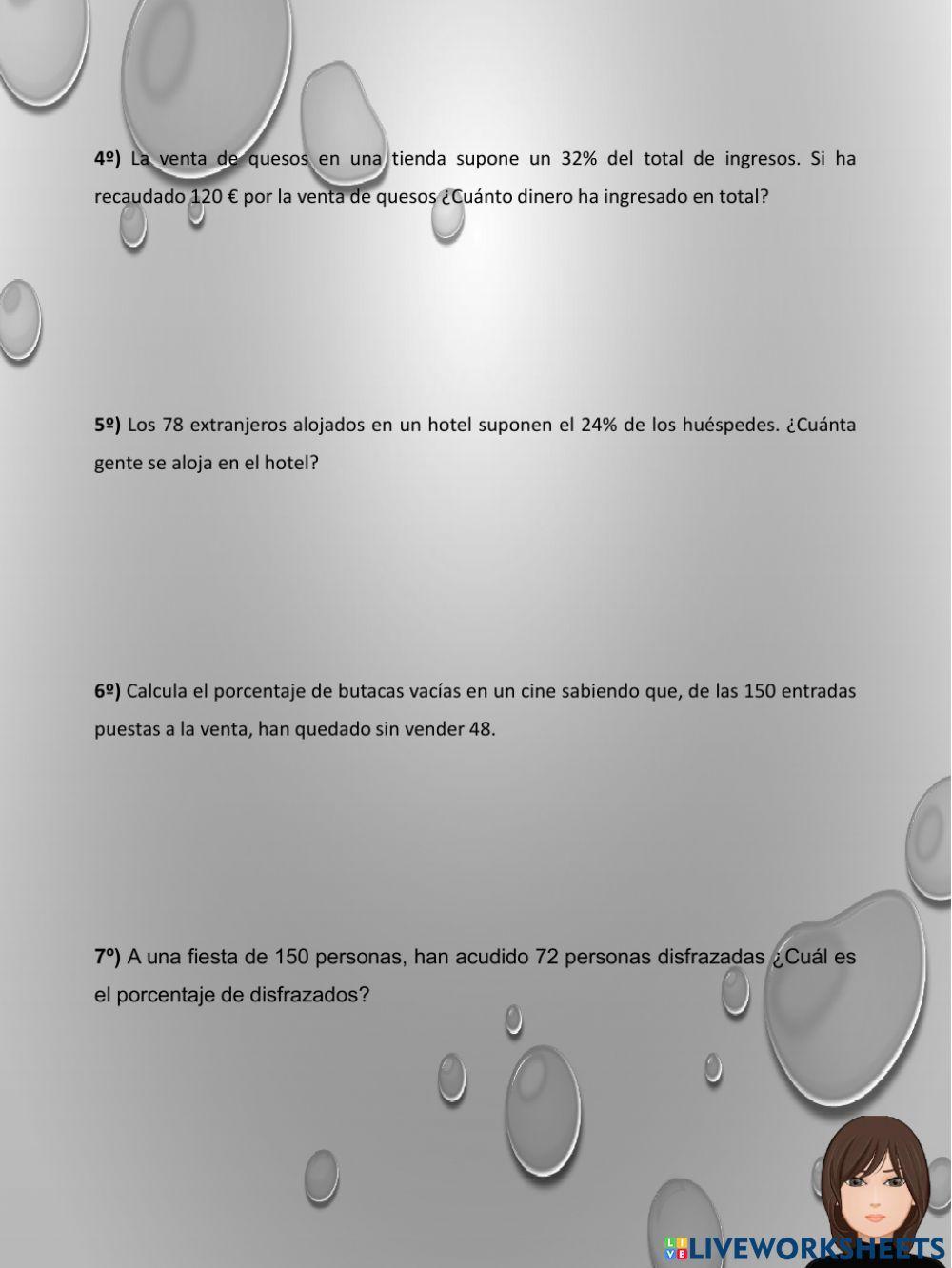 Problemas de pocentaje