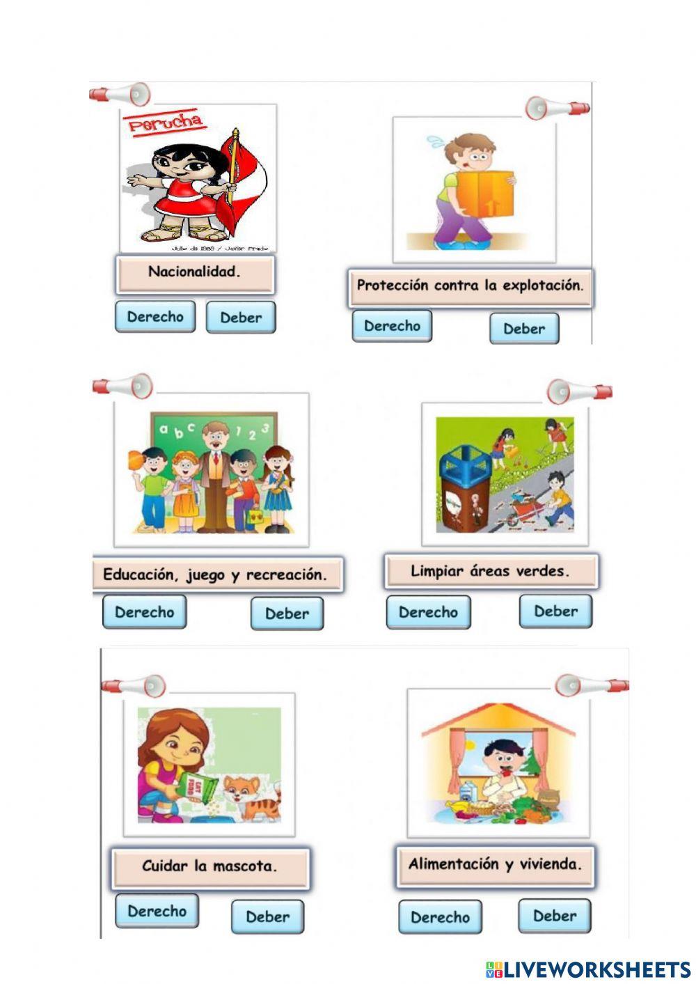 Derechos y deberes de los niños