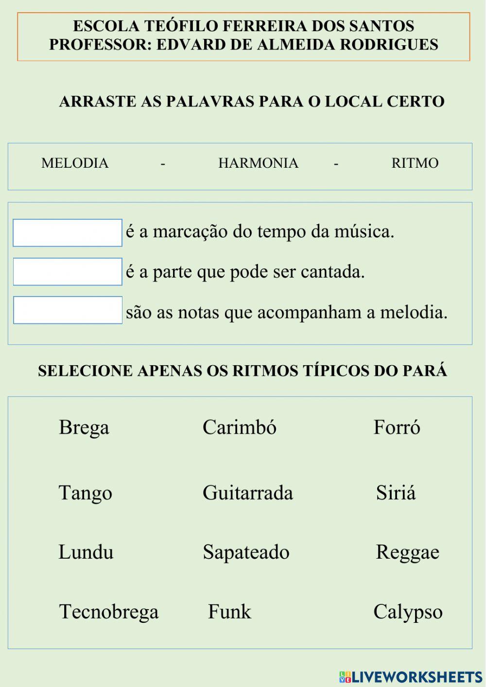 Elementos da música