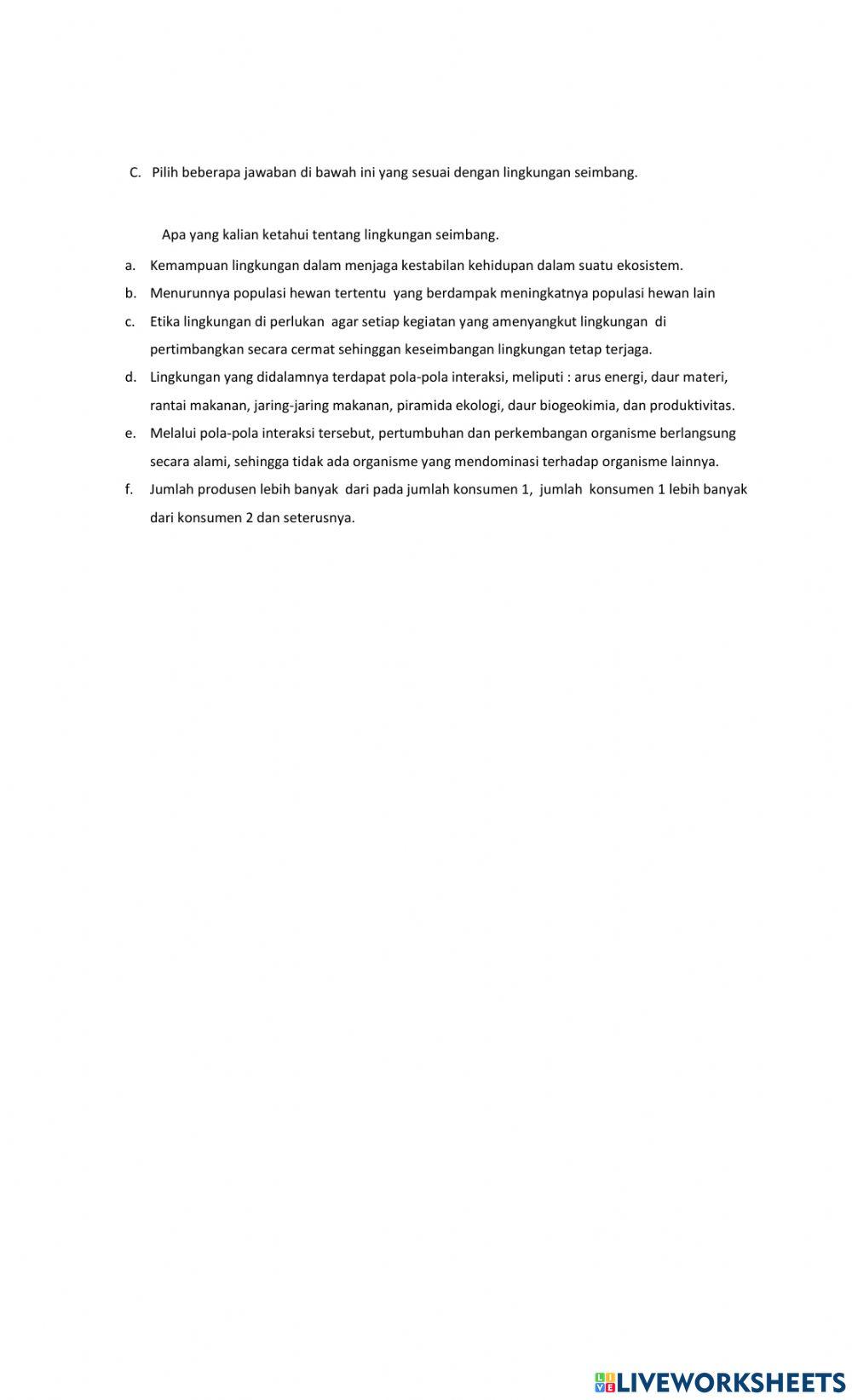 LKPD perubahan Lingkungan