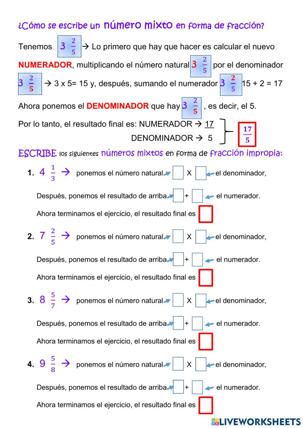 Números mixtos