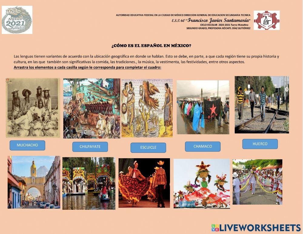 Reforzamiento cómo es el español en méxico