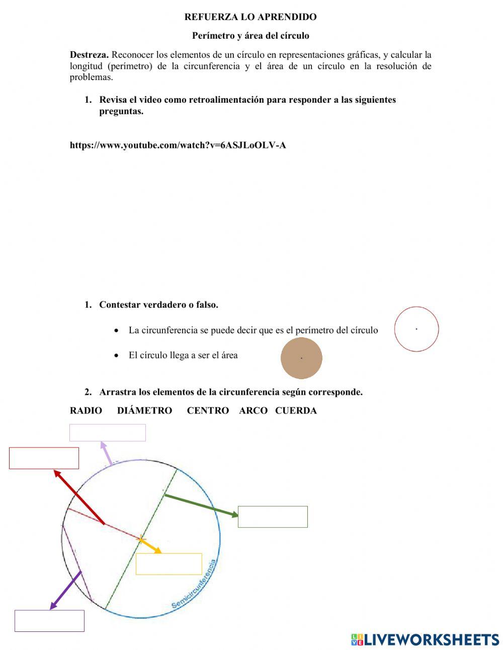 Elementos del  Circunferencia