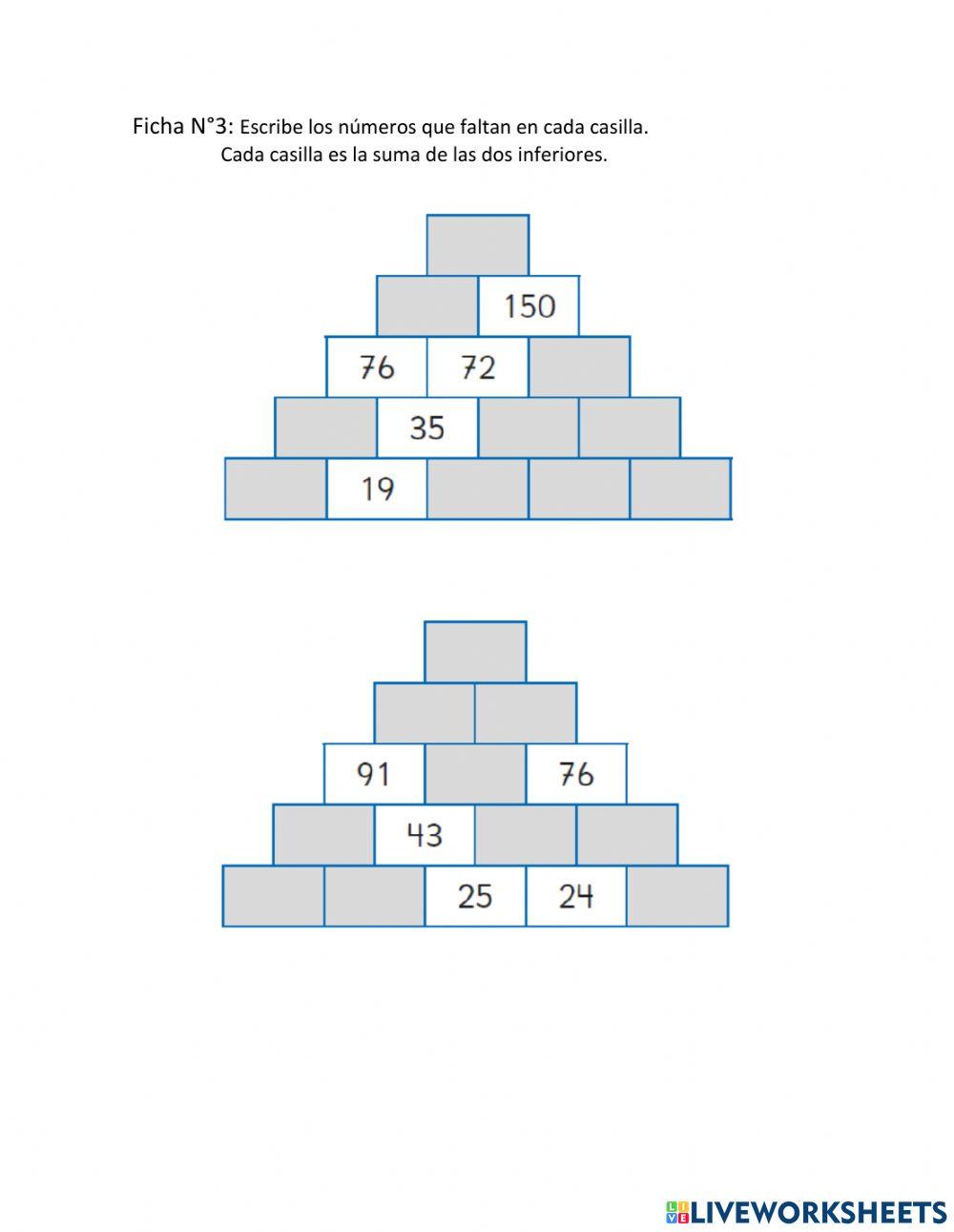 Ficha 3- piramide
