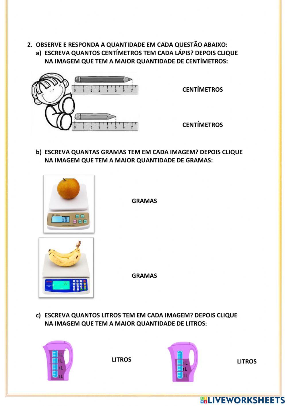 Grandezas de medidas