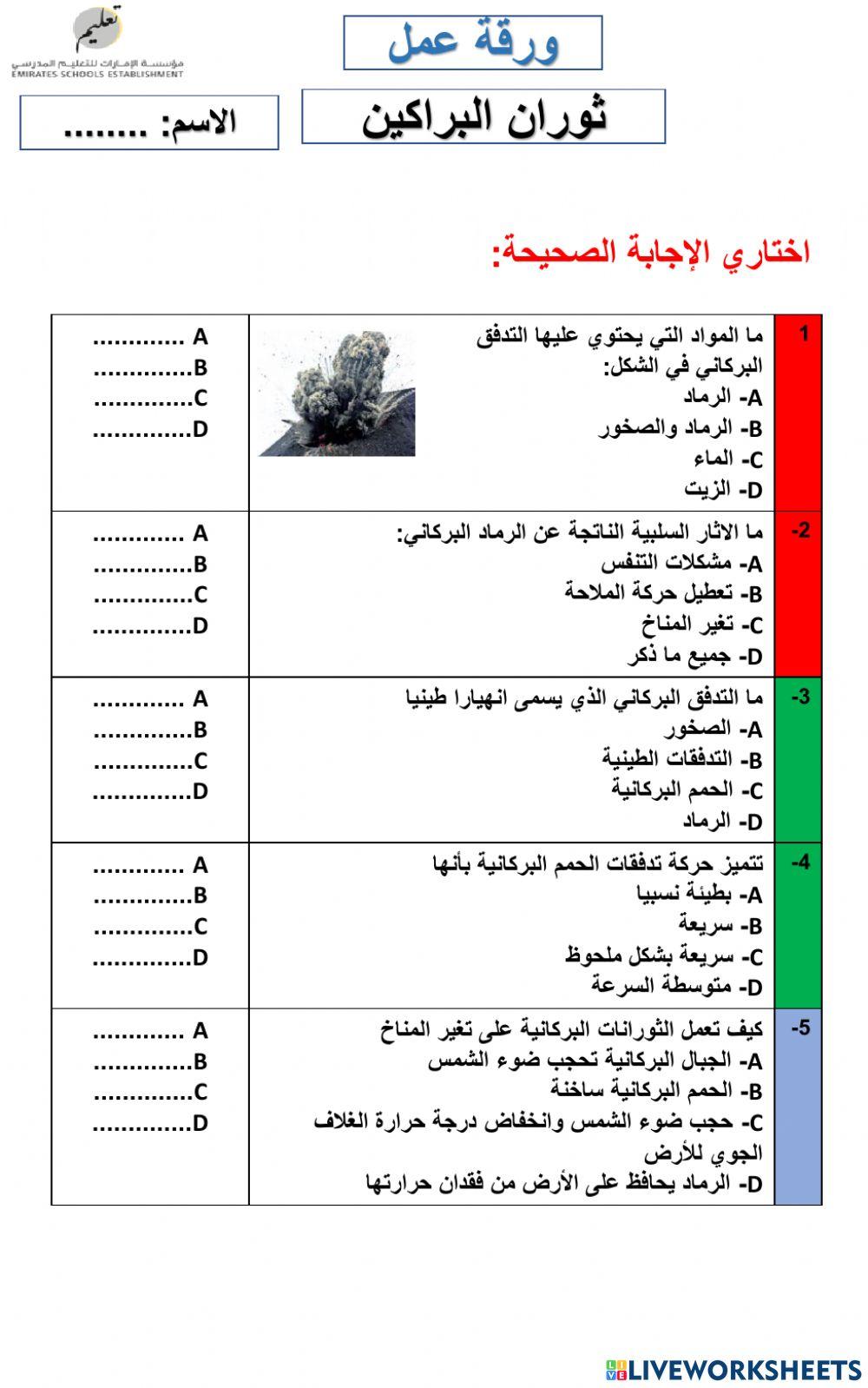 الثورانات البركانية