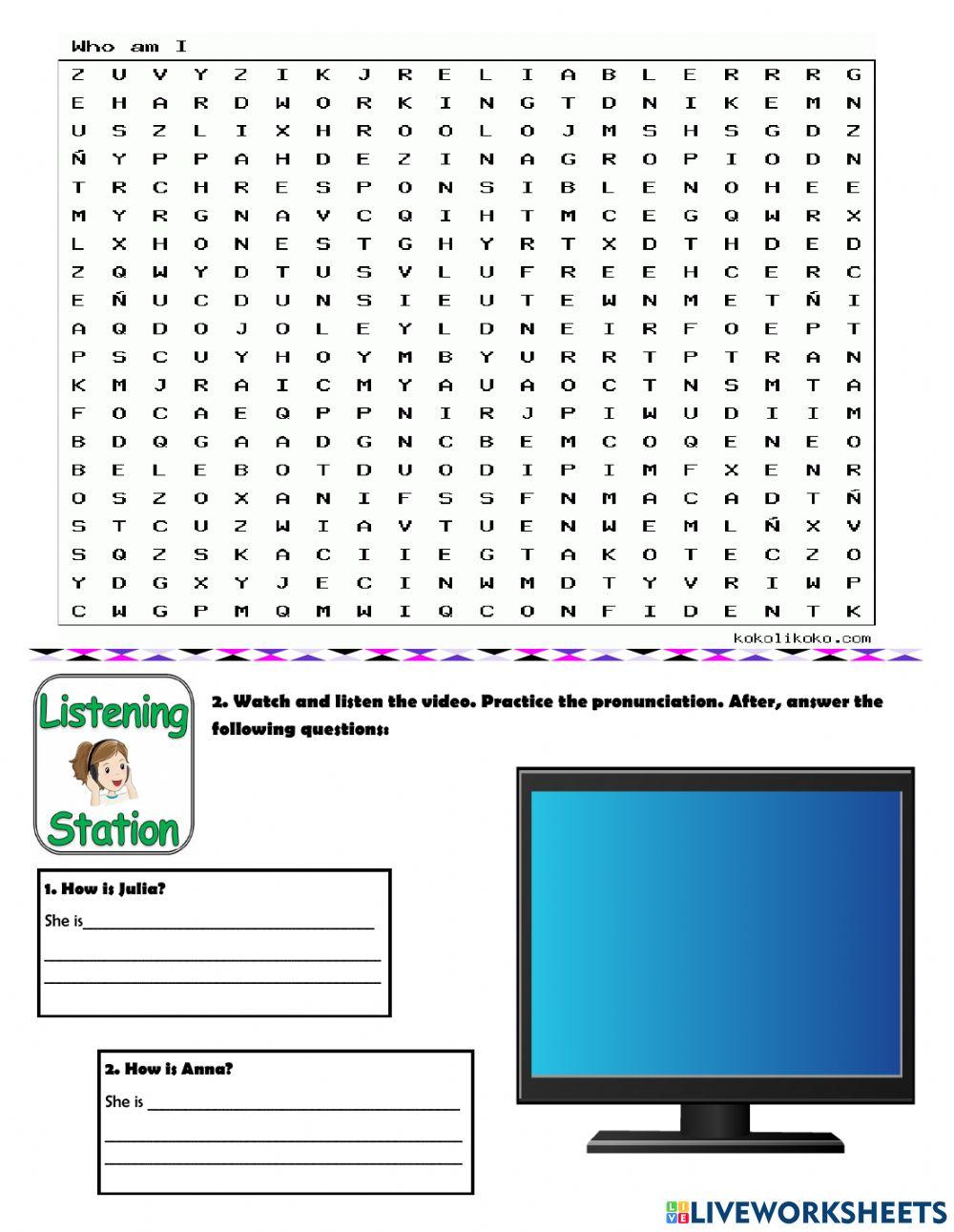 Who am I? - Workshop -3 - Cycle 3
