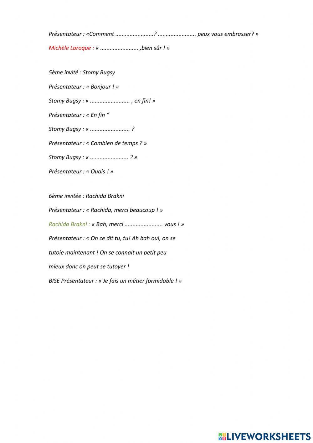 Se saluer et prendre congé