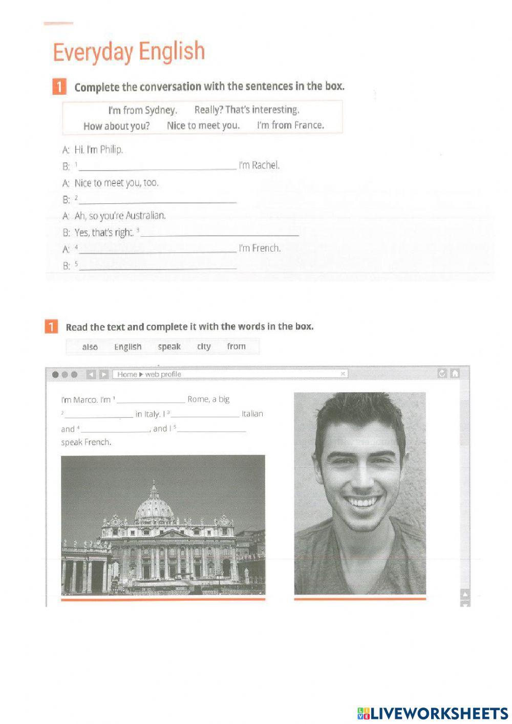 Exercise Worksheets For Students