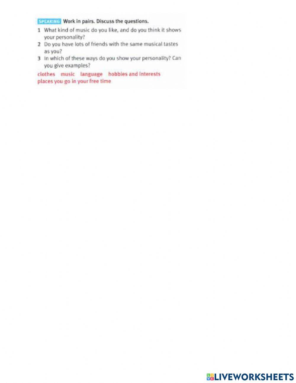 Music and Personality