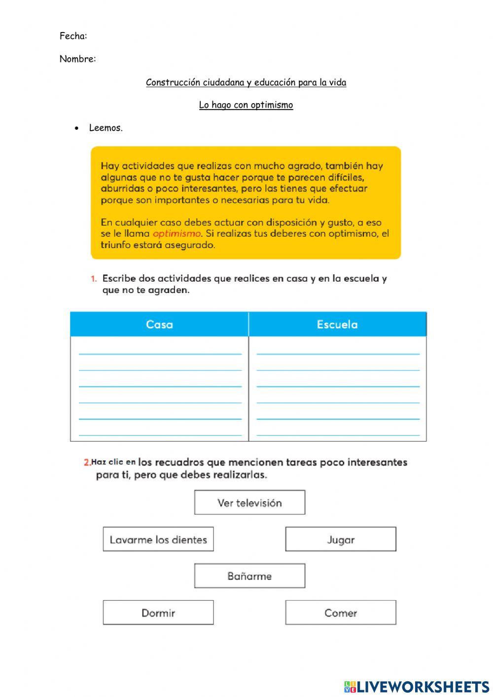 Lo hago con optimismo