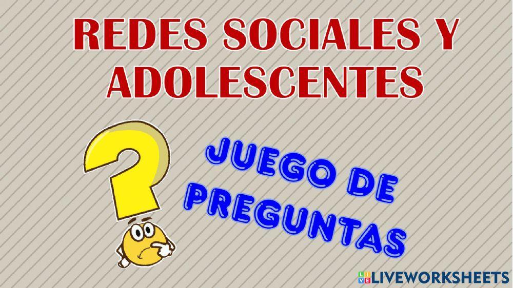 Redes sociales y adolescentes
