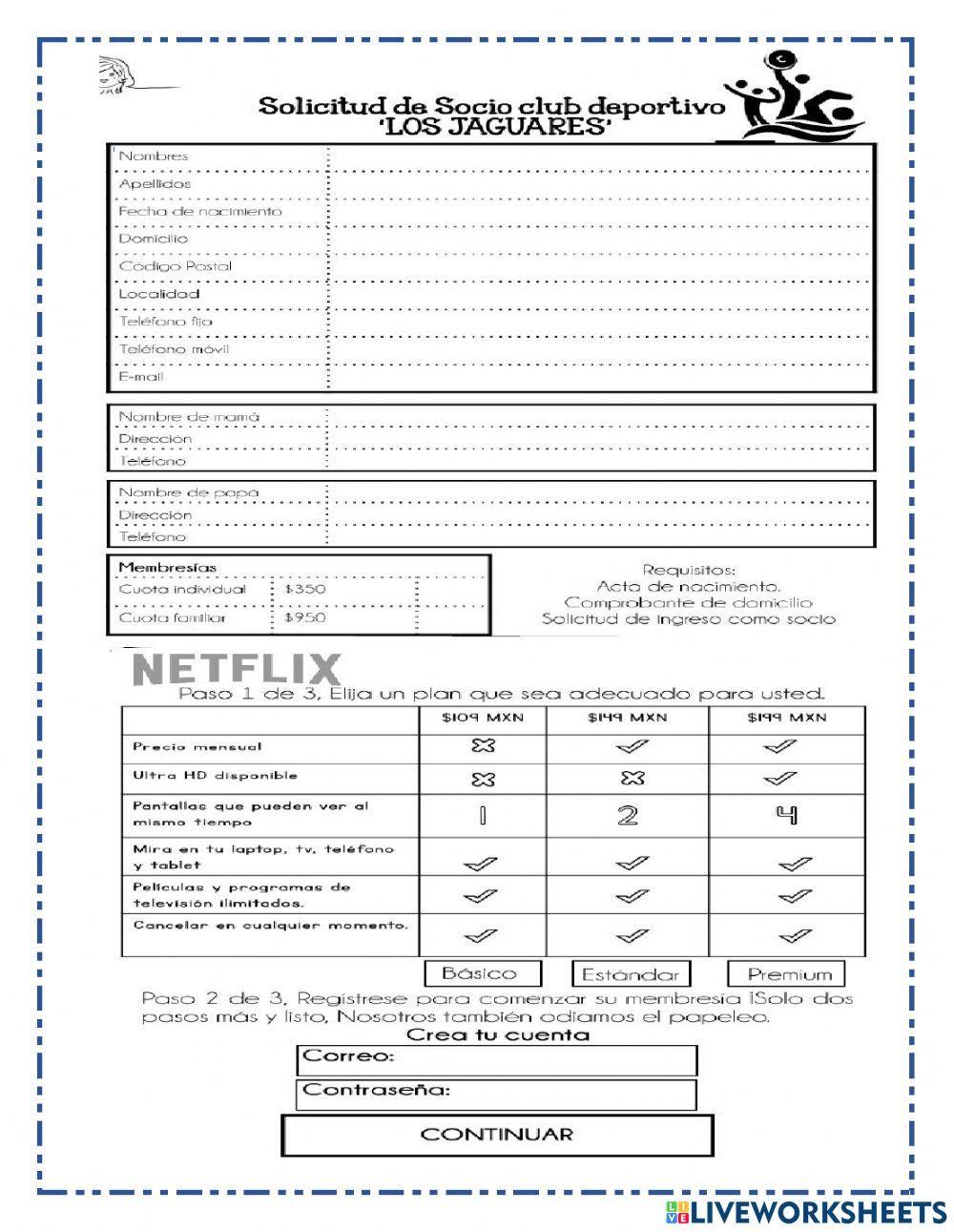 Evaluación español