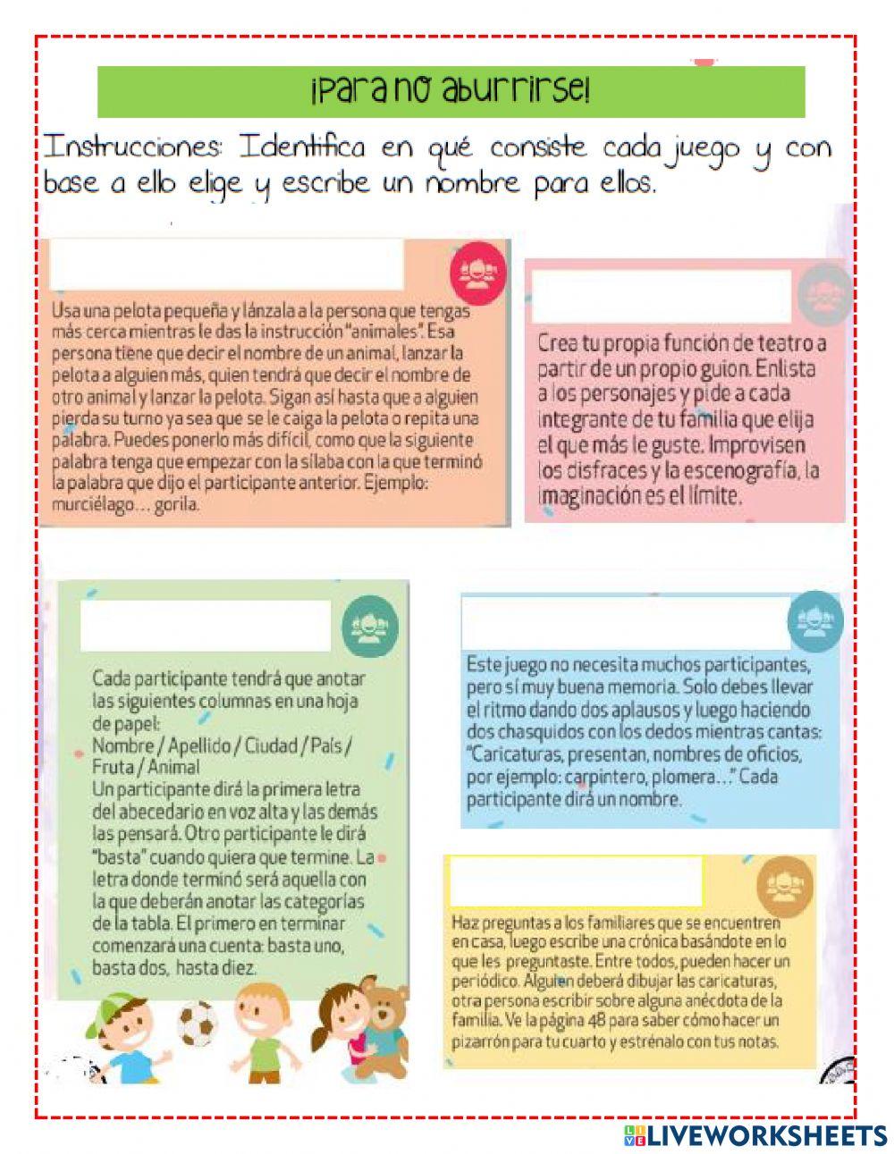 ¡Para no aburrirse!