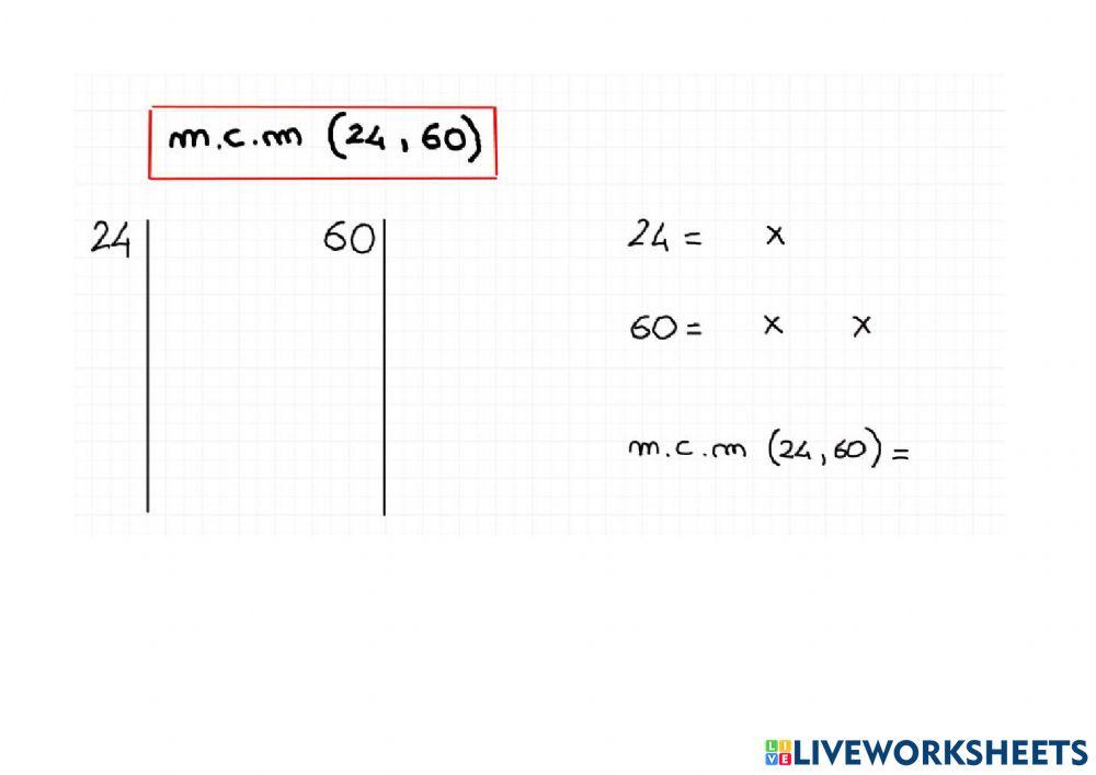 Minimo comune multiplo
