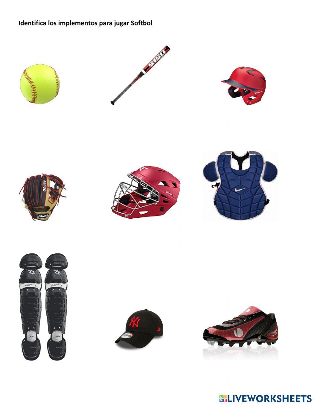 Indentifica las partes del Softbol