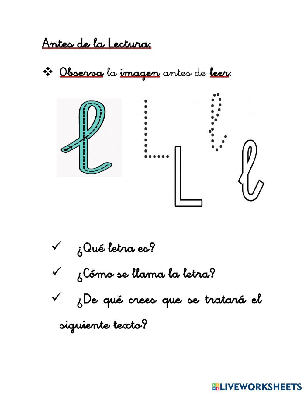 Actividad 1 Comprensión Lectora Primero Básicos
