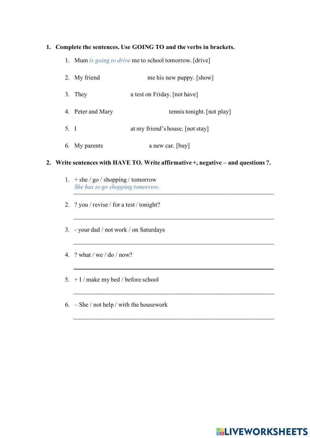 Project 2 Unit 6 Grammar