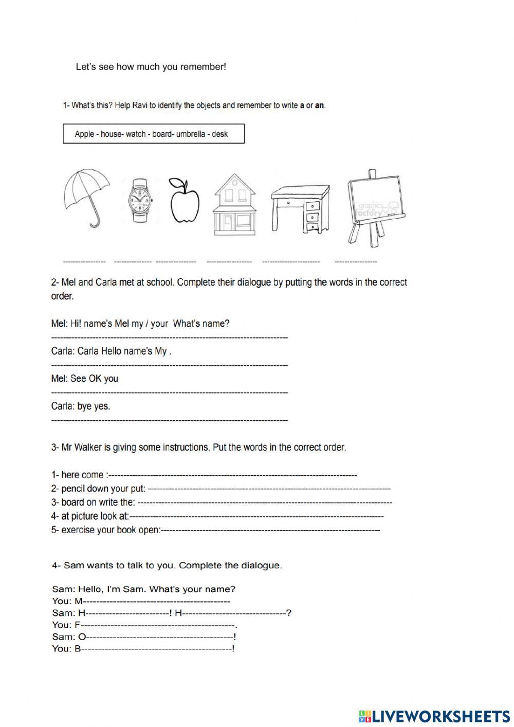 Test unit 1 5th form