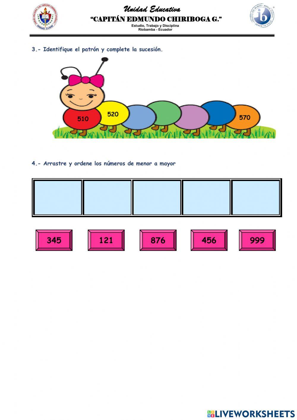 Números hasta el 999