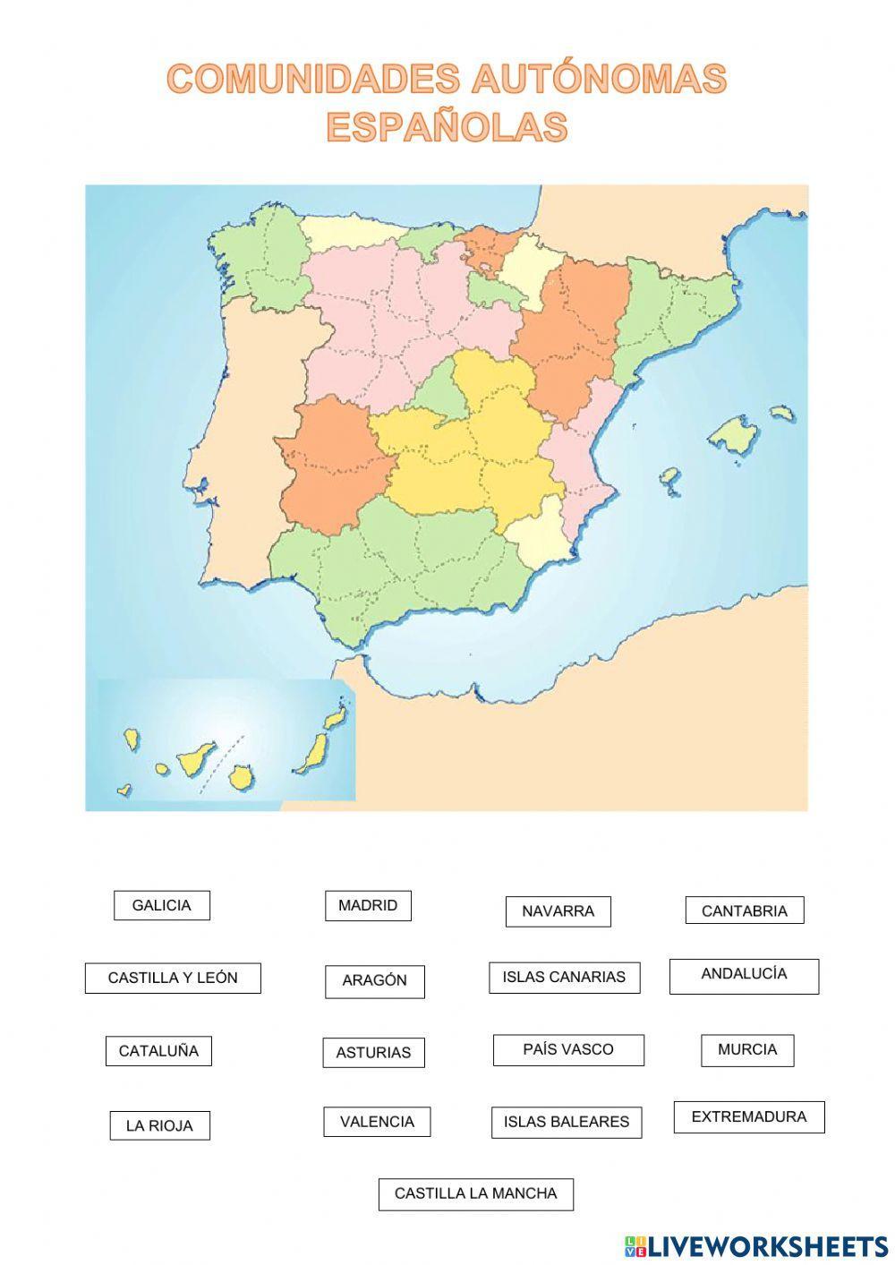 Comunidades autónomas españolas 
