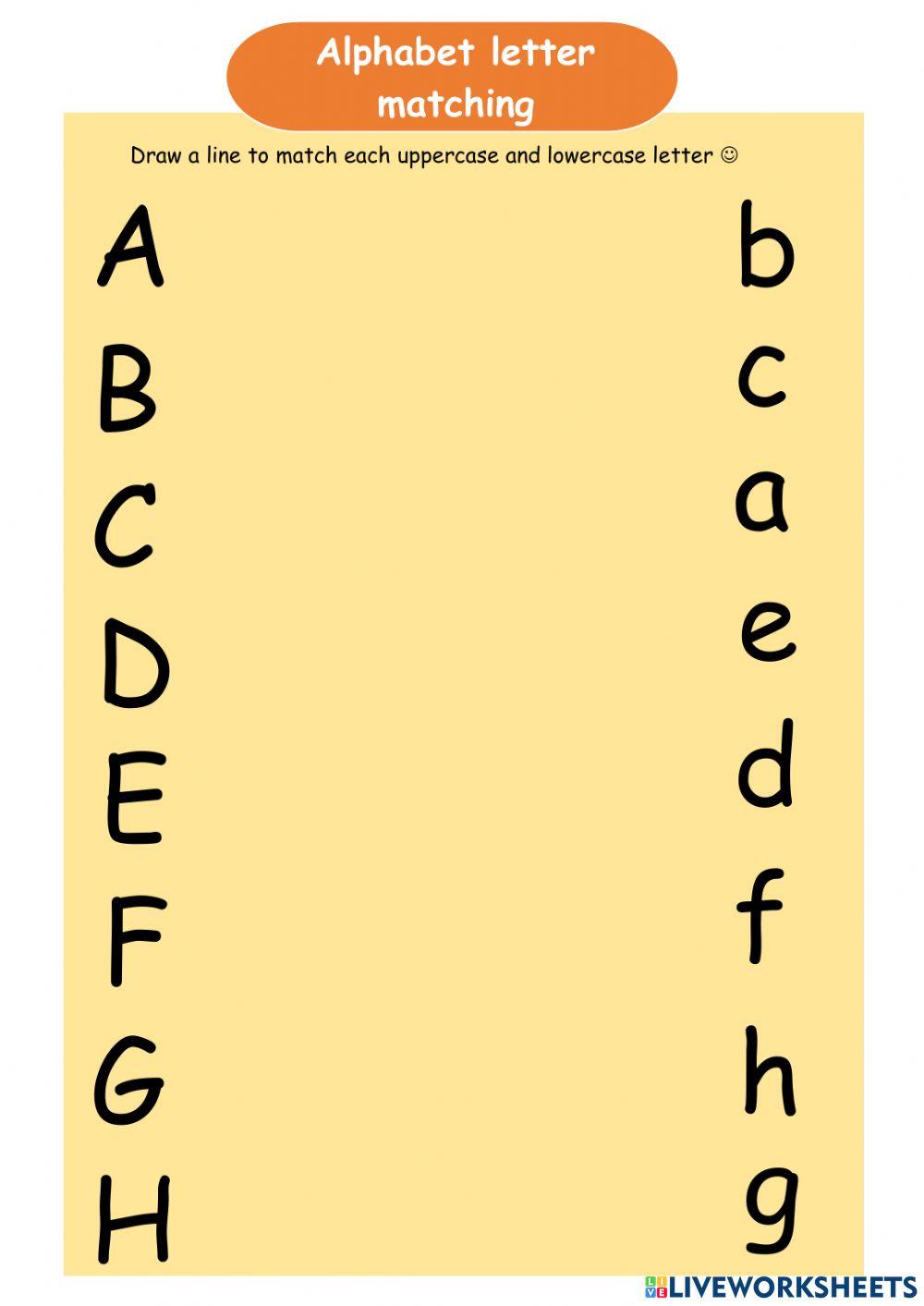 Alphabet letter matching
