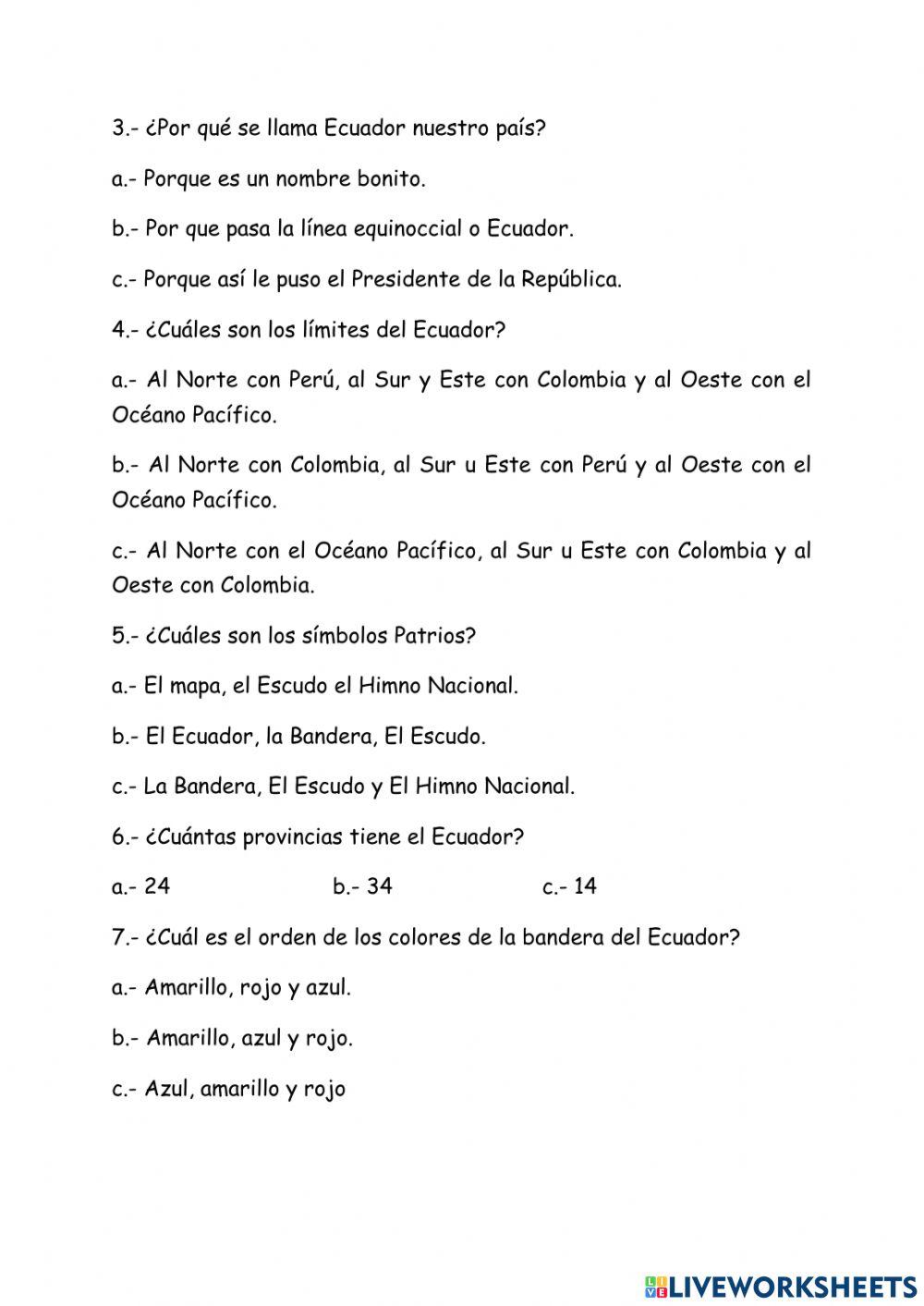 Ecuador en el Mundo