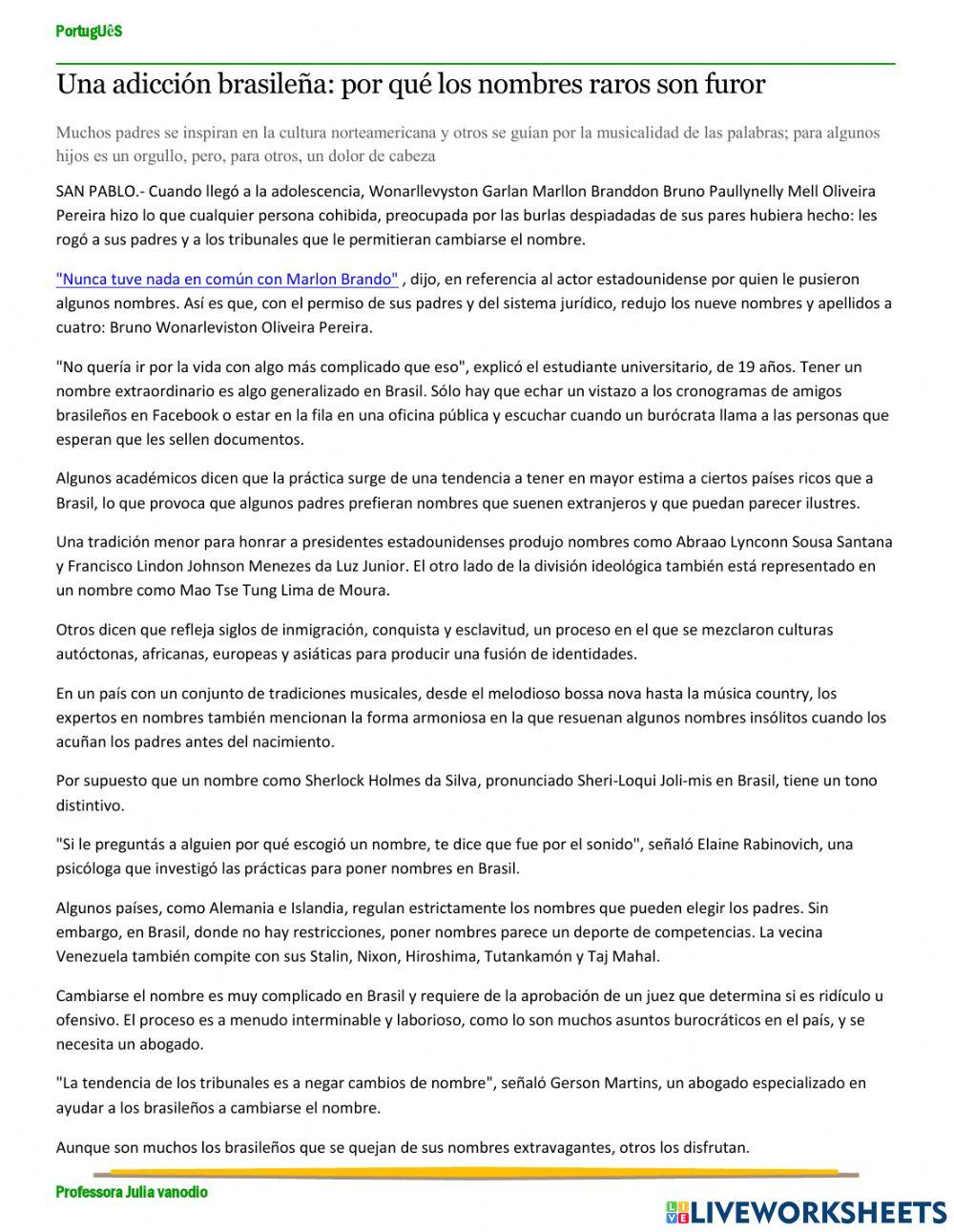 Forum de apresentação online