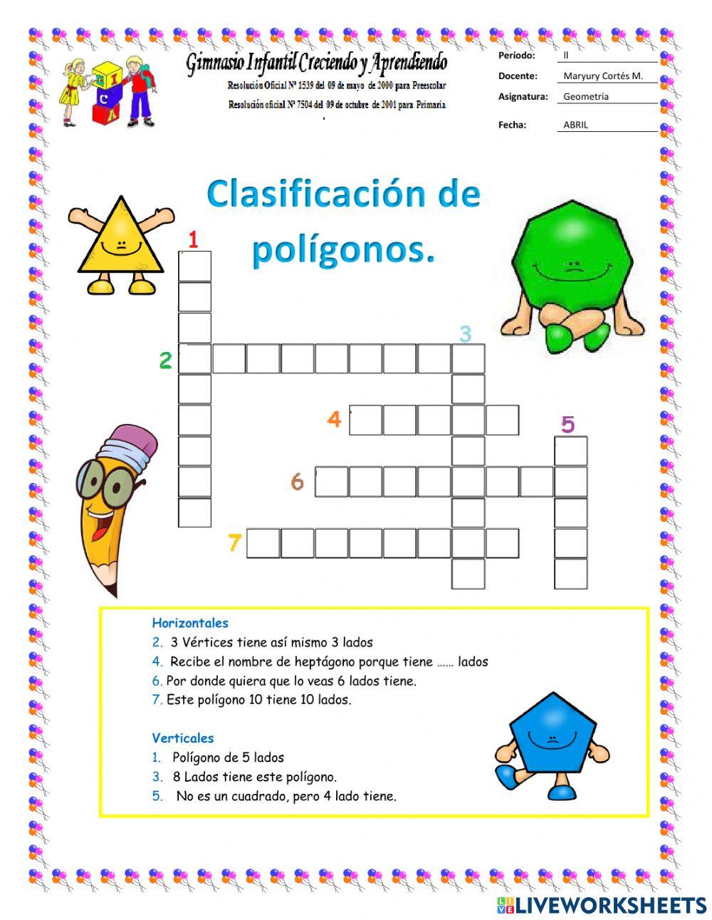 Clasificación de polígonos