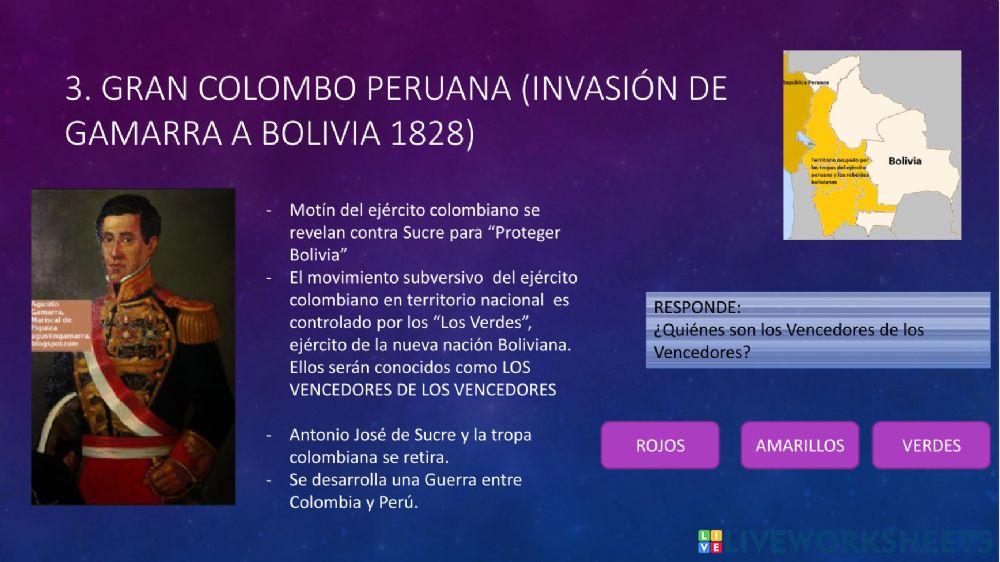 Primeras guerras de bolivia