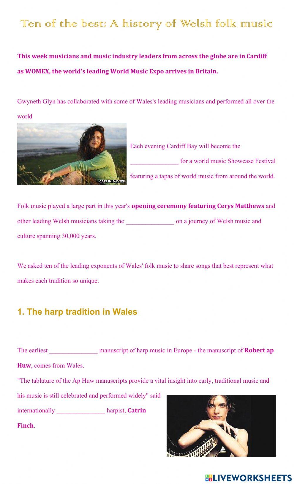 A history of Welsh folk music