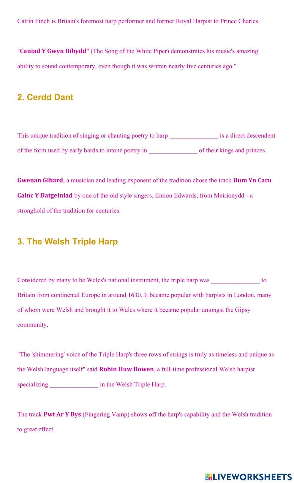 A history of Welsh folk music