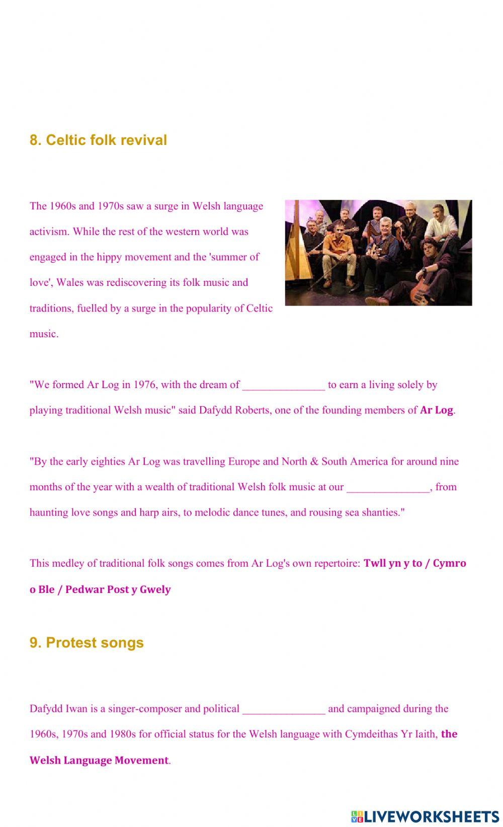 A history of Welsh folk music