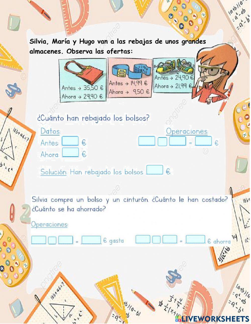 Adición y sustracción de decimales