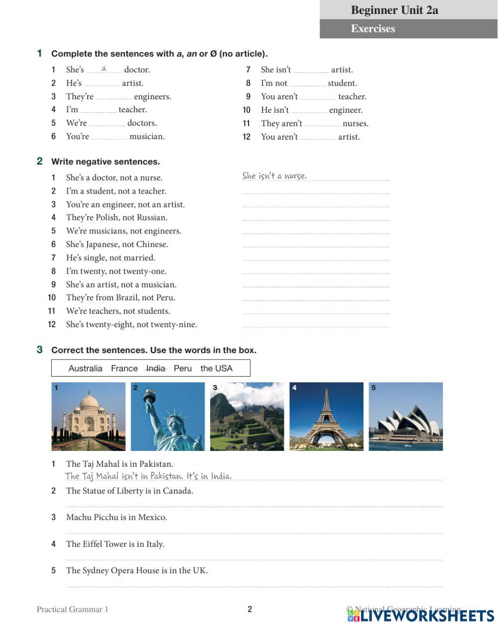 Life exercise unit 2