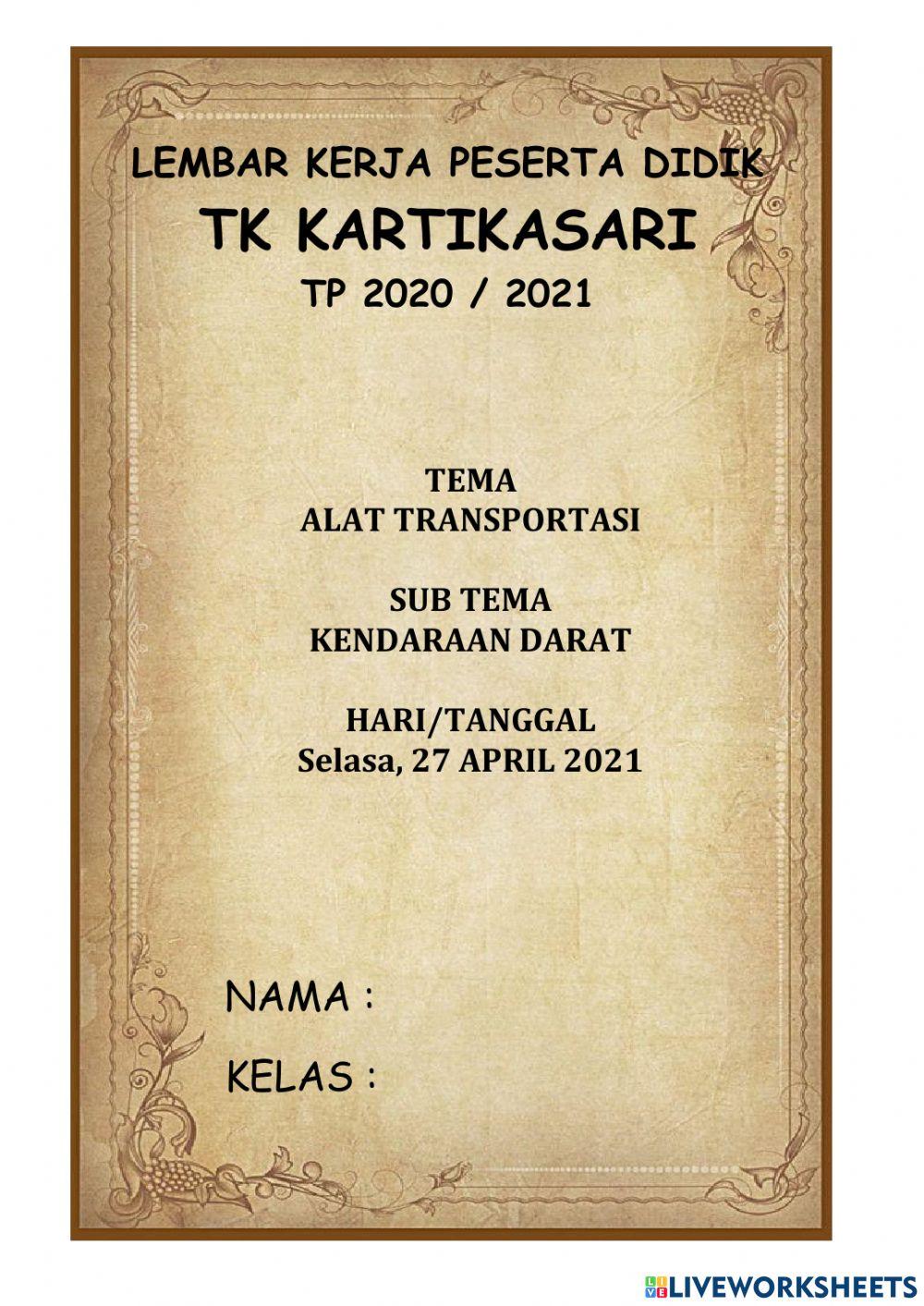 Tema alat transportasi darat