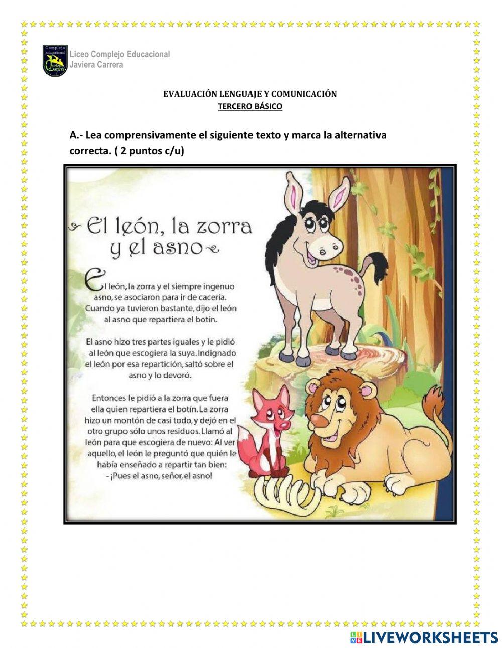 Comprensión lectora, uso de mayúsculas y descripción