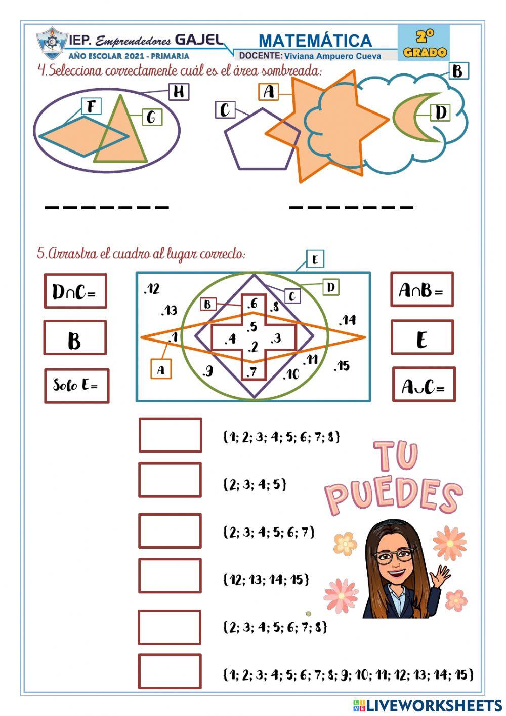 Operación con conjuntos