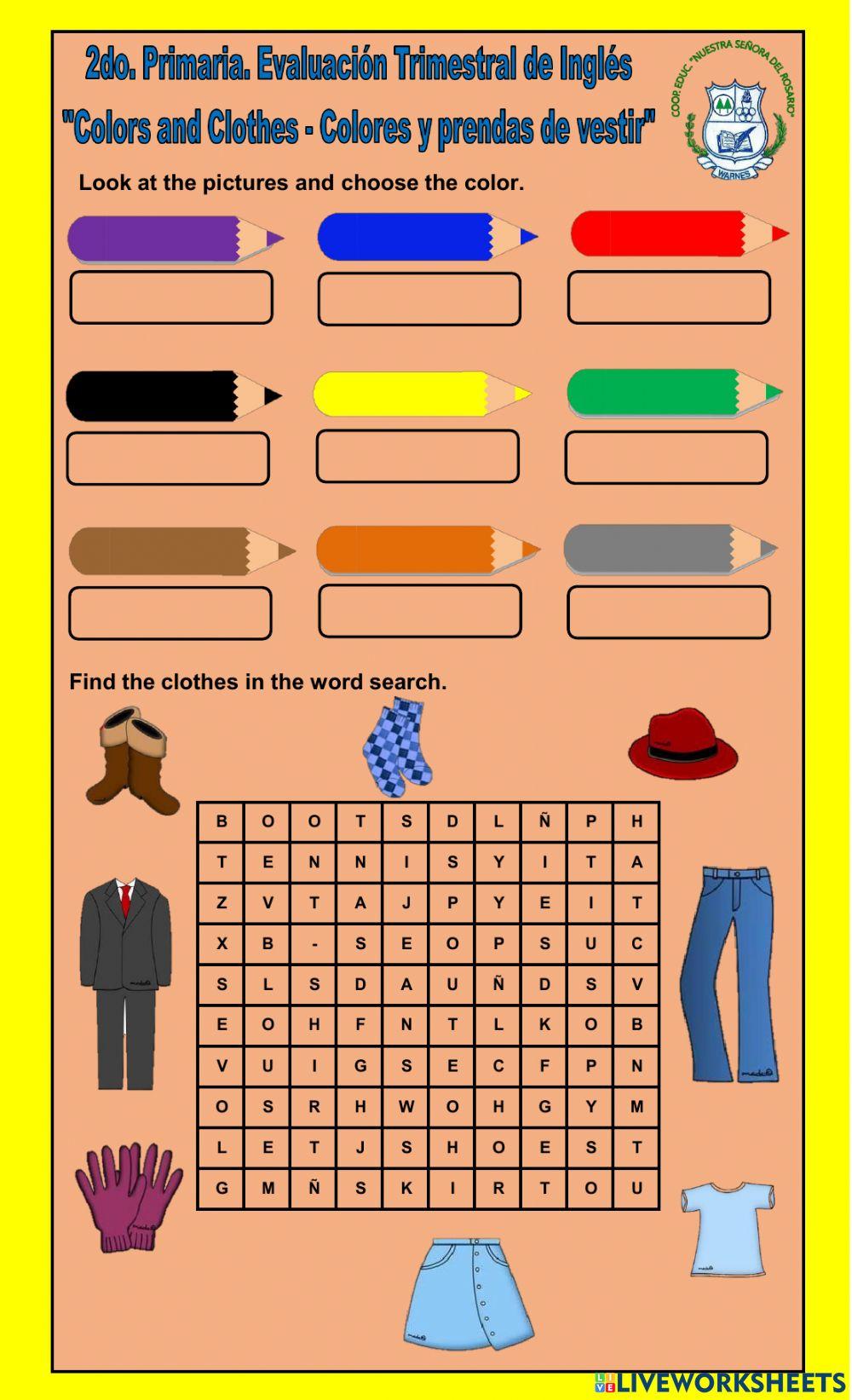 2do. Primaria. Final Test.