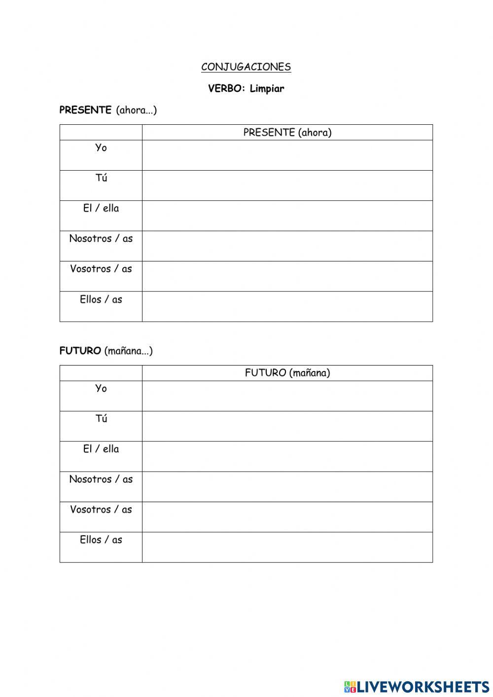 Conjuga verbos Cuarto