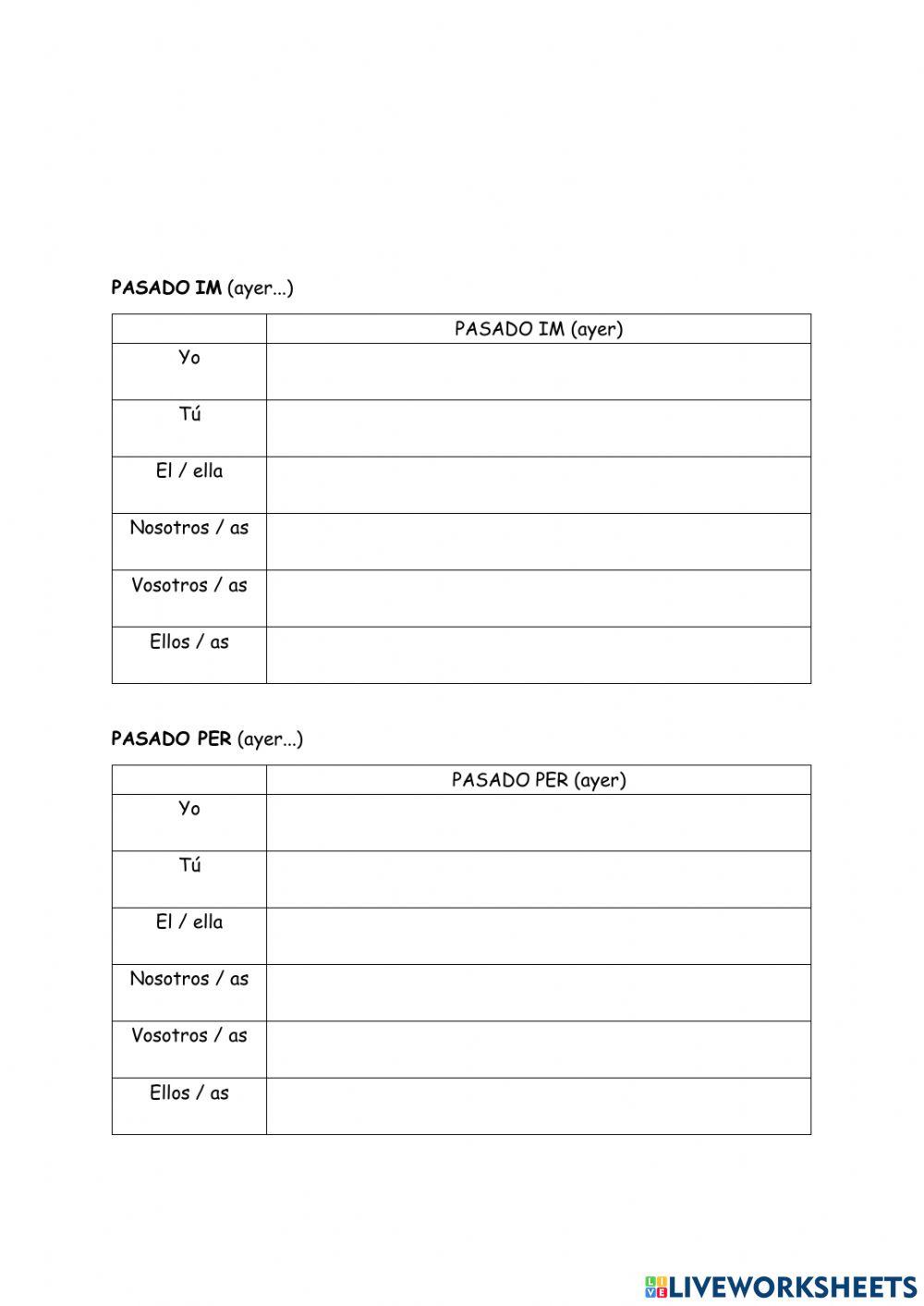 Conjuga verbos Cuarto