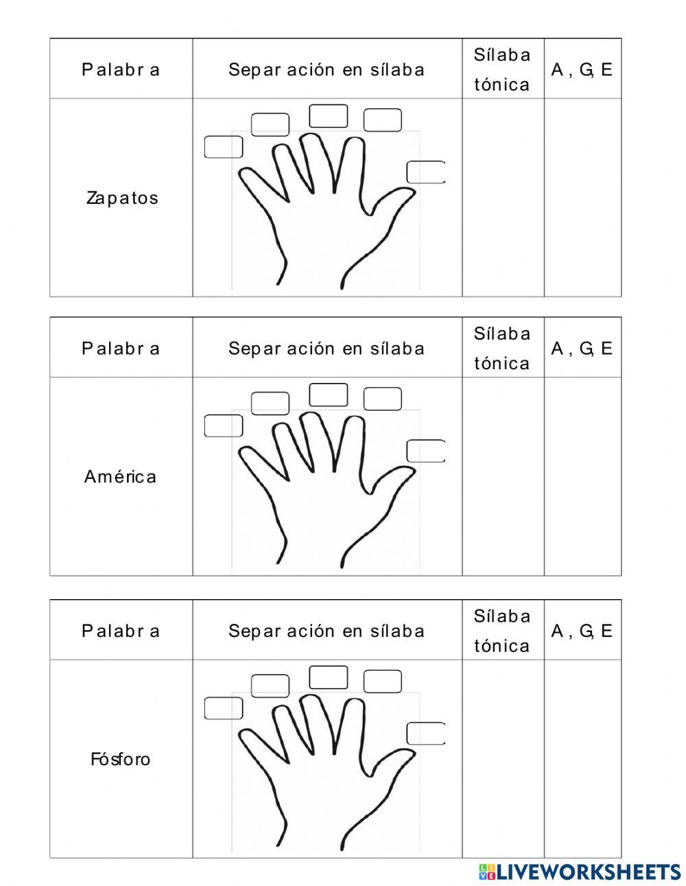 Agudas, graves y esdrújulas