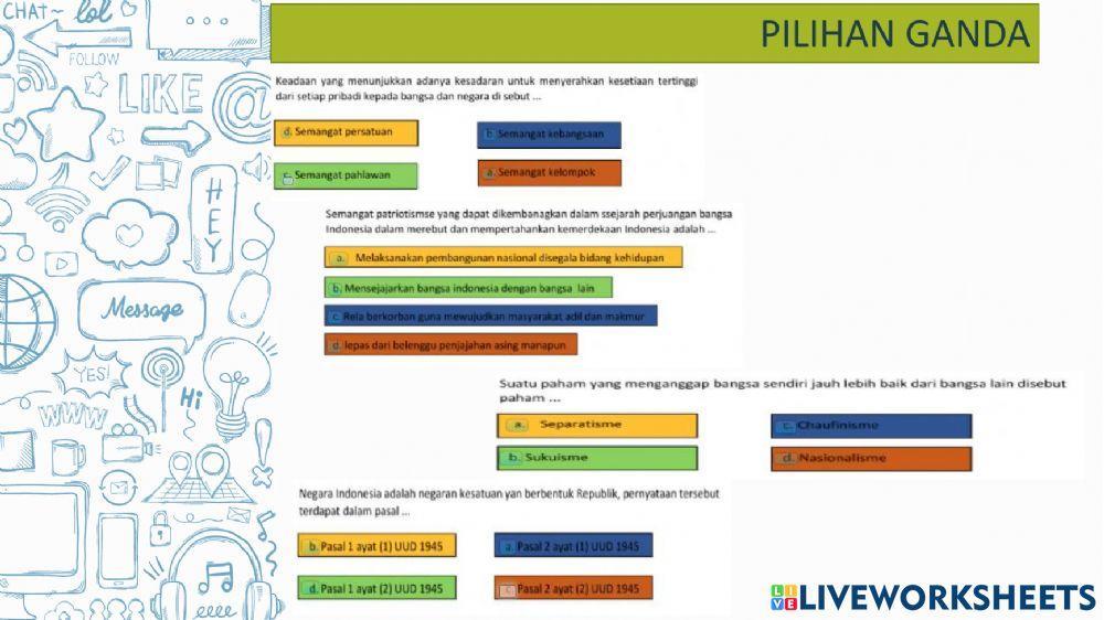 Bentuk Semangat dan Komitmen Kebangsaan