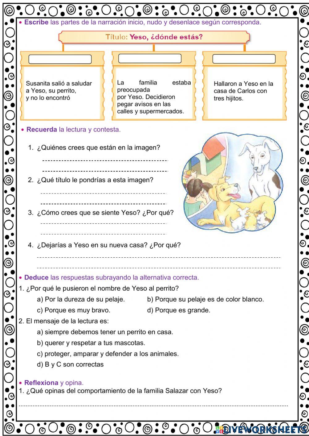 Yeso, ¿dónde estás?